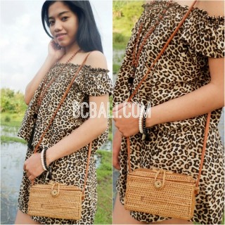 small purse bags full hand woven rattan strap handmade bali