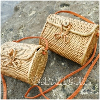 wallet purses bag ata grass hand woven handmade balinese design