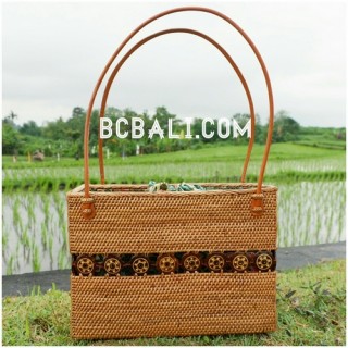 women ladies handbag from grass straw hand woven 