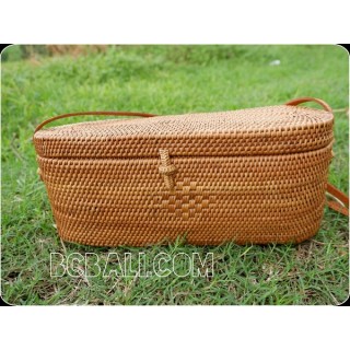 handmade handbag rattan grass women fashion antiq