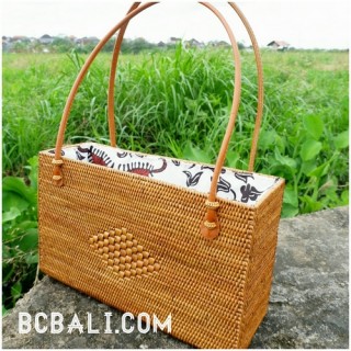 women handbag rattan grass handwoven made in bali