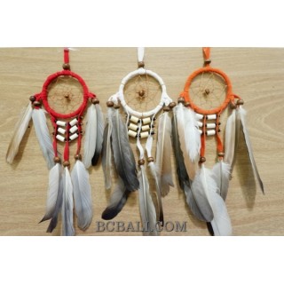 small hanging native americana style dream catcher keyring