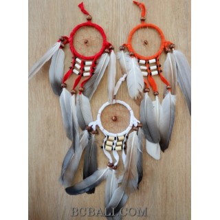 small hanging native americana style dream catcher keyring