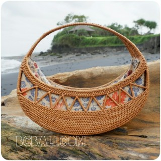 moon bags full handmade unique fashion rattan straw