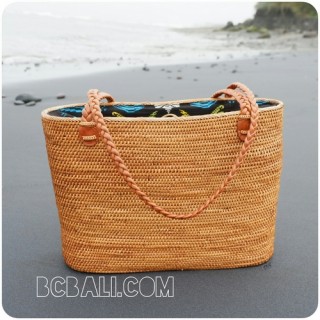 shopping beach handbags straw rattan full handwoven ethnic style