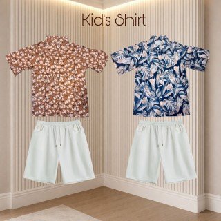 New Design Rayon Summer Kids Shirt