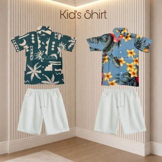 New Design Rayon Summer Kids Shirt