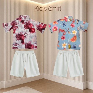 New Design Rayon Summer Kids Shirt