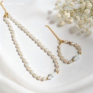 Whole Sale One Sets Necklace And Bracelet Original Shell 