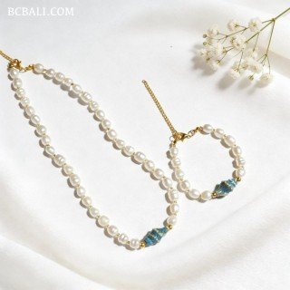 Whole Sale One Sets Necklace And Bracelet Original Shell 