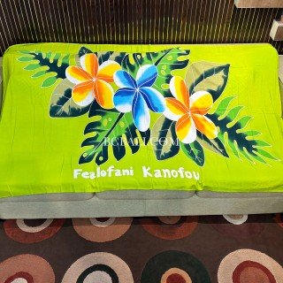 Rayon Sarong Hand Painted Flower Design Customs