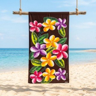 Best Quality Rayon Sarong Hand Painted Flower Design Handmade In Bali