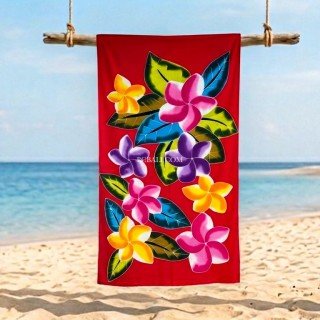 Best Quality Rayon Sarong Hand Painted Flower Design Handmade In Bali