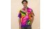 New Design Men Shirt Rayon Hand Painted Floral Design