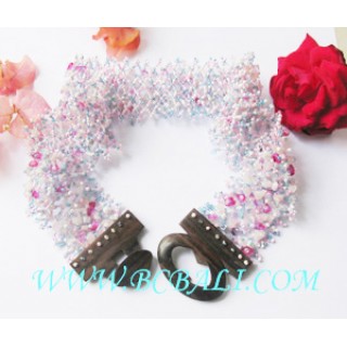 Beads Stone Belts Wooden Buckles