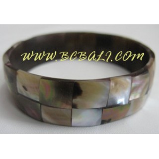 Bali Bangles Resin Shells Handmade