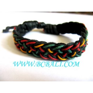 Bracelets Leather Hemp Men's