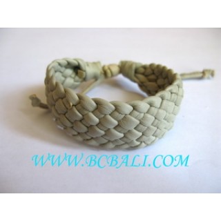 Hemp Bracelet Genuine Leather