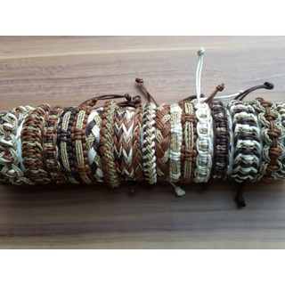 natural hemp friendship bracelets straw leather 