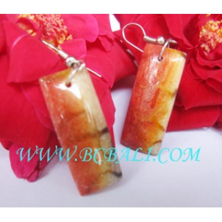 Drop Earring Resin Hand Painting Color