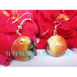 Earring Resin Hand Painted Abstrac