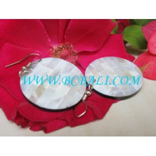 MOP Shell Earrings Resin