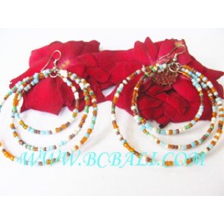 Multi Color Bead Earring Women's