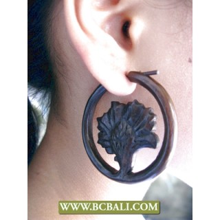 Fashion Wooden Earring Carving