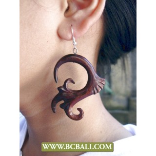 Wholesale Natural Wooden Ear Carved