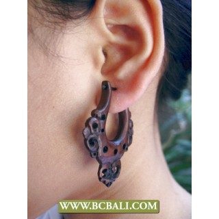 Woods Sono Earring Fashion Carving