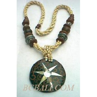 Beads Wood Necklaces Pendants