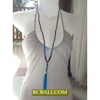 Tassel Necklaces Pendants Beads Seeds