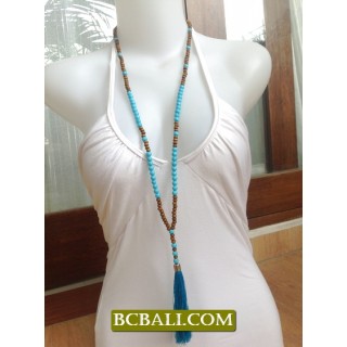 Bali Tassel Necklace Multi Seeds