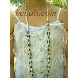 Long Beads Necklace with Beads