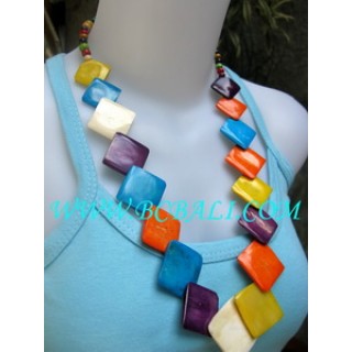 Multi Color Cow Bone Fashion Necklaces