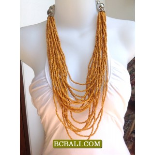 Necklaces Beads Multi Strand