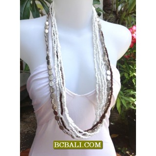 Long Strand Beading Charms Necklace Ready Stock