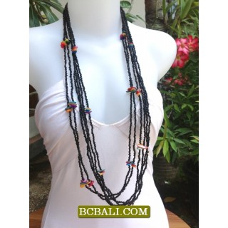 Necklaces Long Seeds Bead Fashion for Ladies