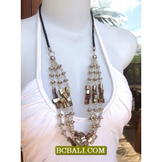 Necklaces BeadsTriple Strand Fashion Ladies 