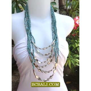 New Beads Necklaces Multi Strand Steels Fashion Women