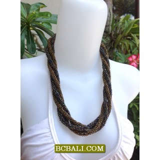 Rope Seed Bead Necklaces Chokers Fashion Design