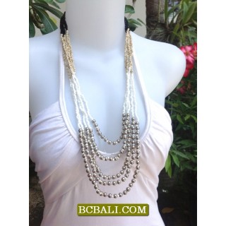 Woman Beads Jewelry Necklace Handmade Indonesia