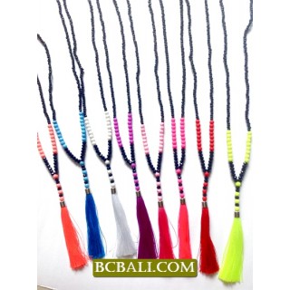 Bali Tassel Necklaces Beading