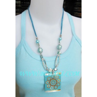 Women's Necklace Resin Pendants