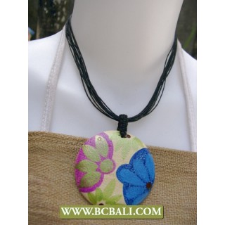 Bcbali Sono Wooden Painting Necklace