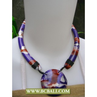 Handmade Wooden Airbrush Necklace Chockers