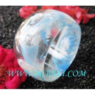 Handmade Resin Bangle Glass