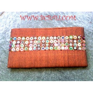 Bead Purse Wallet Cotton