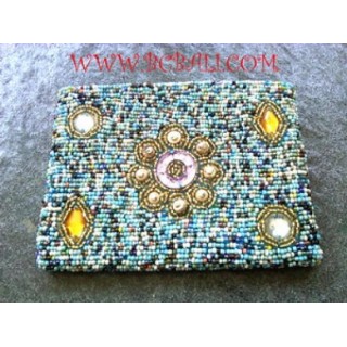 Beaded Purse Wallet Handmade