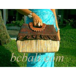 Casual Straw Handbag Natural